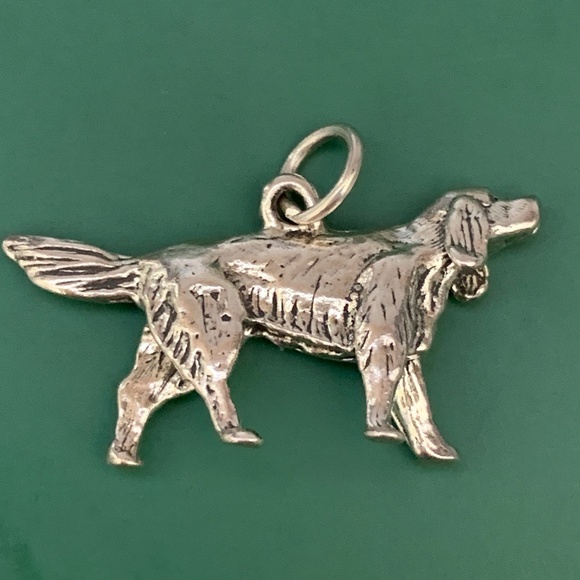 Irish Setter Dog Sterling Silver Jewelry Charm #dog #pet - Picture 2 of 4
